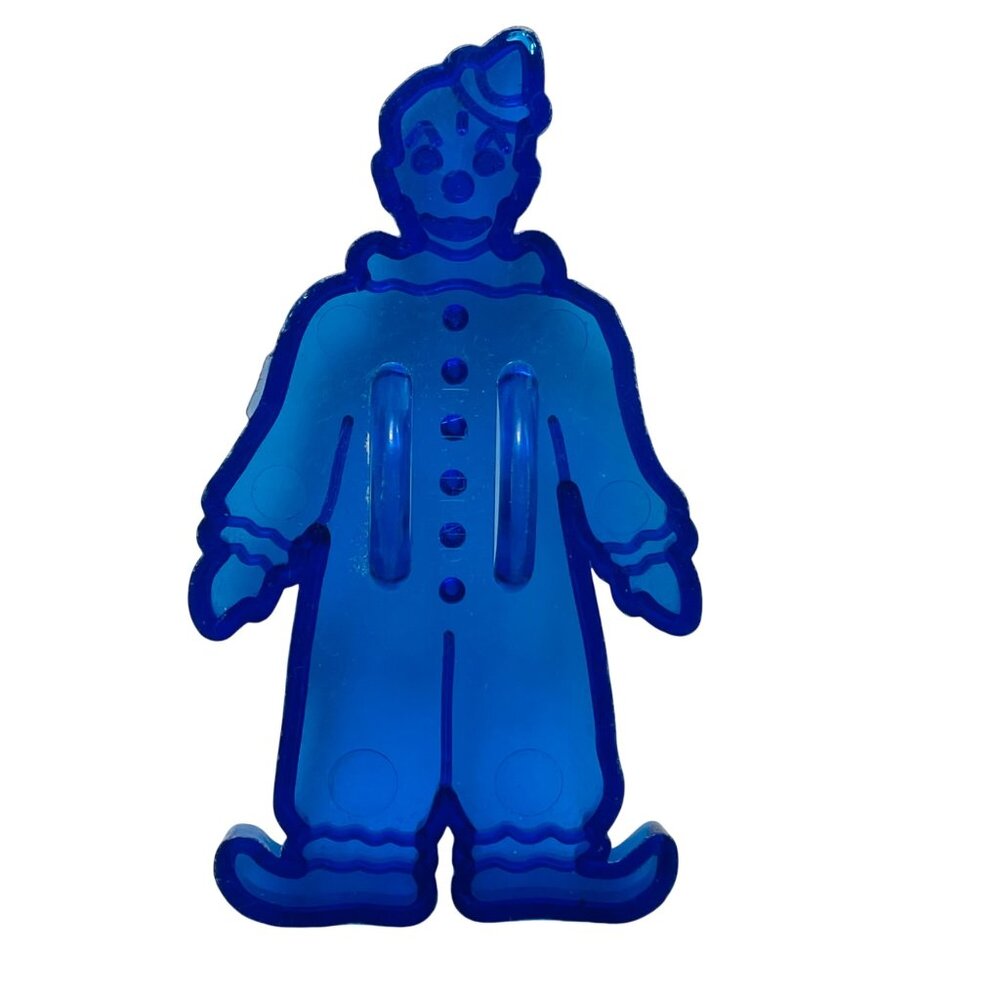 Blue Circus Clown Cookie Imprint Cutter Vintage 50s Domar 4 inch - Picture 2 of 5